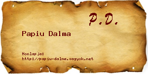 Papiu Dalma névjegykártya